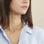 Collier Izel Maille Anglaise Or Blanc - Chaines Femme | Histoire d&rsquo;Or