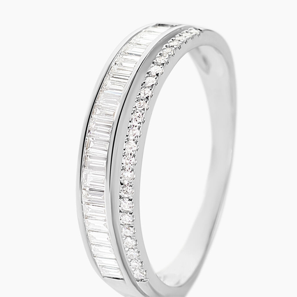 Bague Collection 1986 Or Blanc Diamant - Bagues avec pierre Femme | Histoire d&rsquo;Or