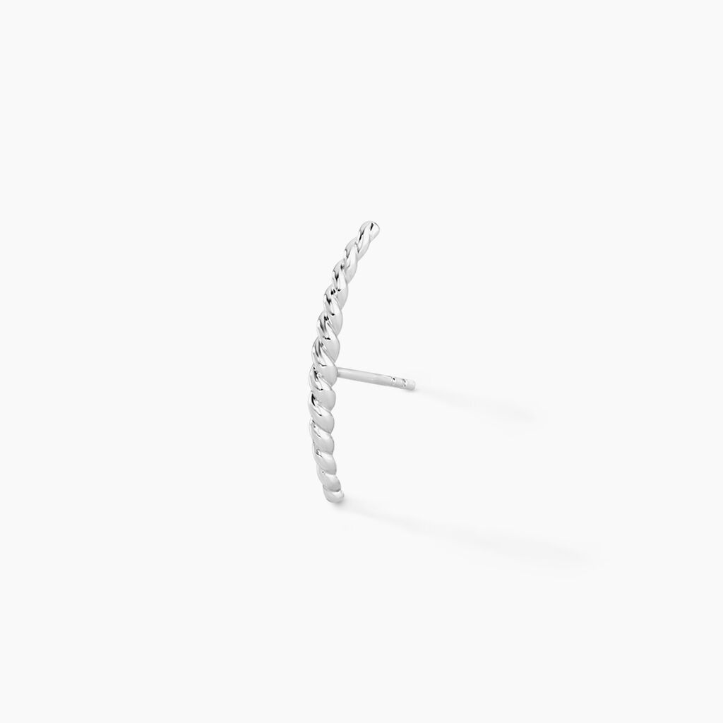 Bijoux D'Oreilles Magma Argent Blanc - Boucles d'oreilles fantaisie Femme | Histoire d&rsquo;Or