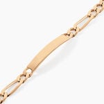 Bracelet Identit&eacute; Bixente Plaqu&eacute; Or Jaune - Gourmettes Homme | Histoire d&rsquo;Or