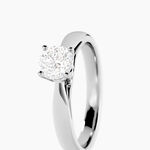 Bague Solitaire Platine Blanc Diamant - Bagues solitaires Femme | Histoire d&rsquo;Or