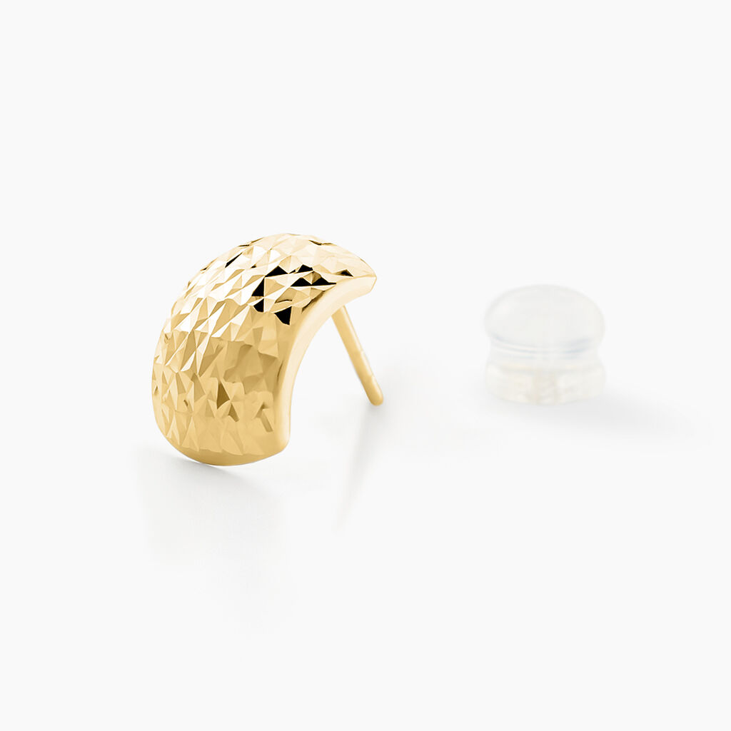 Boucles D'oreilles Puces Linddya Or Jaune - Clous d'oreilles Femme | Histoire d&rsquo;Or