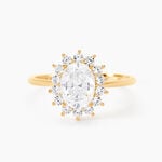 Bague Or Jaune Emilius  Oxyde De Zirconium - Bagues solitaires Femme | Histoire d&rsquo;Or