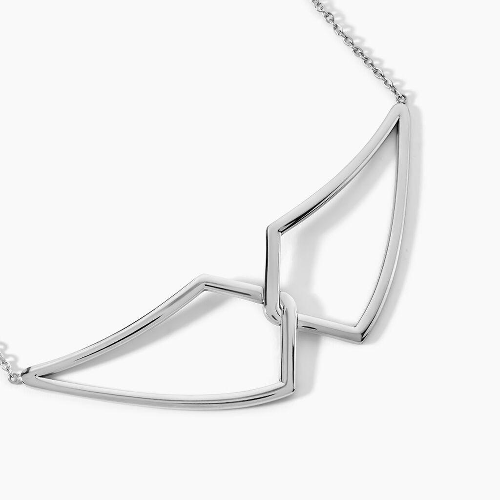 Collier Sautoir Adelind Acier Blanc - Sautoirs Femme | Histoire d&rsquo;Or