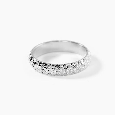 Alliance Mathena Ruban Plat Or Blanc - Alliances Unisex | Histoire d&rsquo;Or