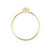 Bague Or Jaune Solitaire Harrietta Oxyde De Zirconium - Bagues solitaires Femme | Histoire d’Or
