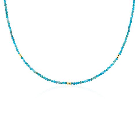 Collier Aria Argent Jaune Apatite - Colliers fantaisie Femme | Histoire d’Or