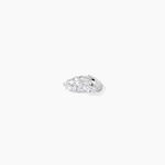 Cr&eacute;oles Argent Blanc Derren Oxydes De Zirconium - Boucles d'oreilles cr&eacute;oles Femme | Histoire d&rsquo;Or