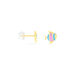 Boucles D'oreilles Puces Poisson Or Jaune - Clous d'oreilles Enfant | Histoire d’Or