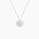 Collier Sautoir Ylla Argent Blanc Oxyde De Zirconium - Sautoirs Femme | Histoire d&rsquo;Or