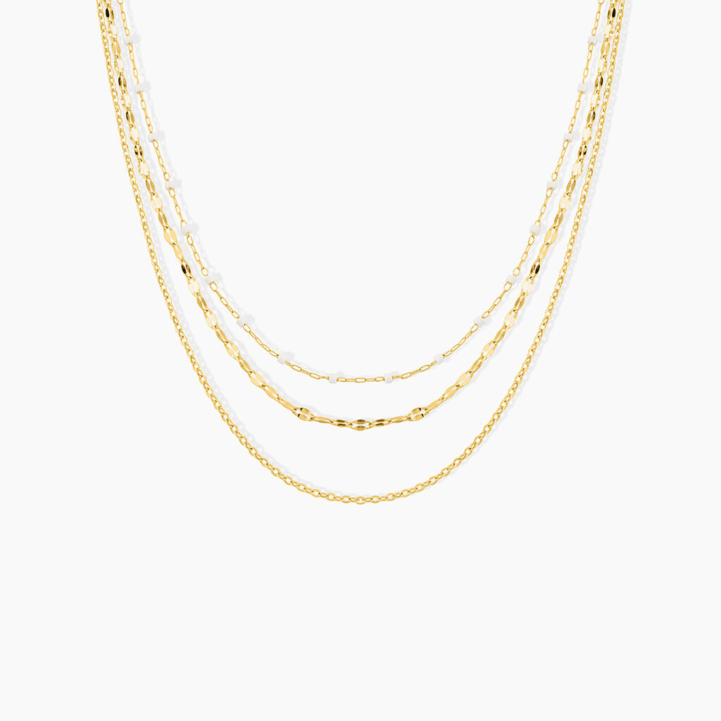 Collier Amala Acier Jaune Verre - Colliers fantaisie Femme | Histoire d&rsquo;Or
