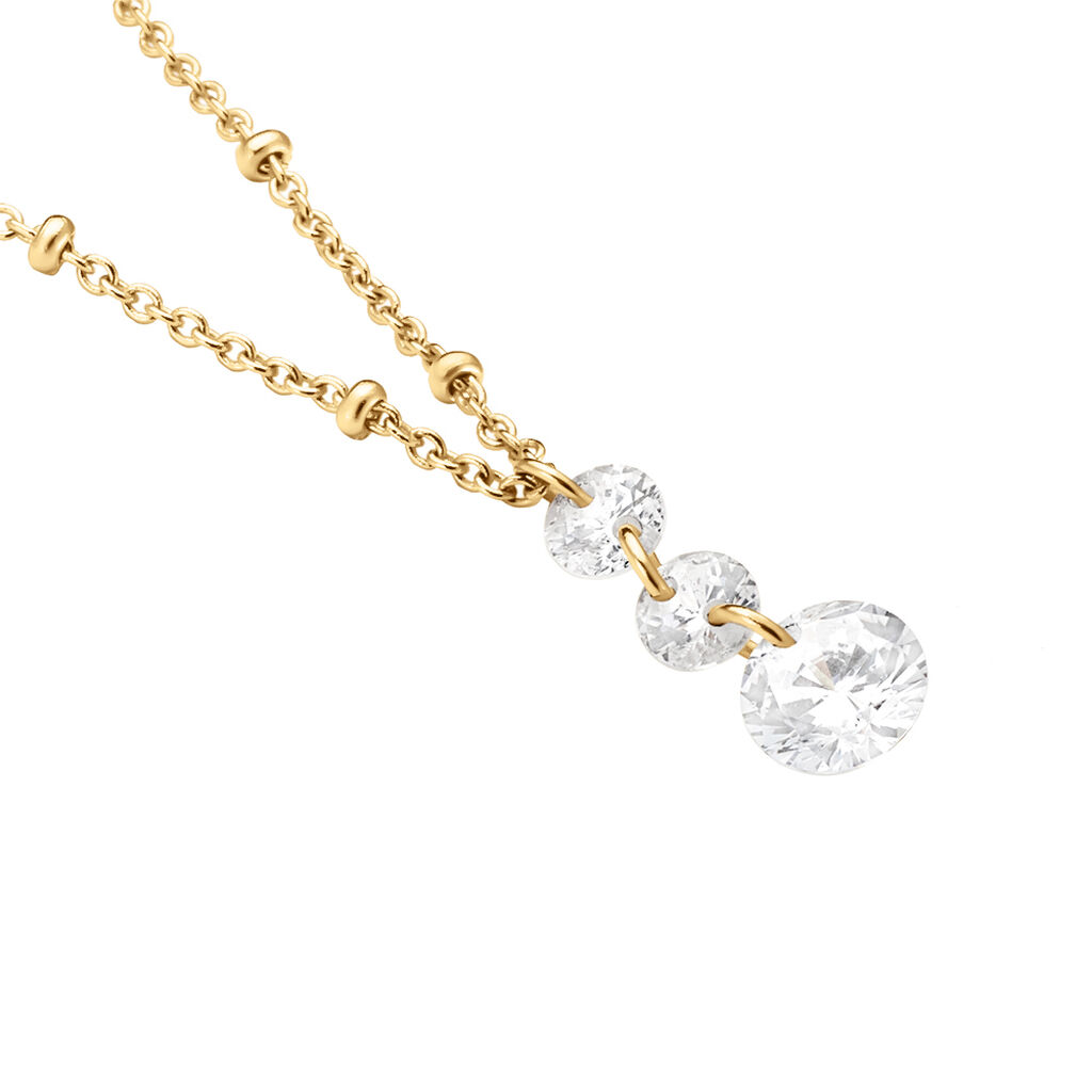 Collier Chalice Plaqué Or Jaune Oxyde De Zirconium - Colliers Femme | Histoire d’Or