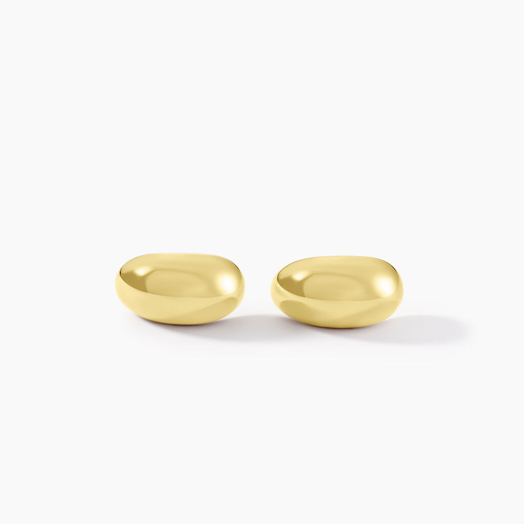 Boucles D'oreilles Puces Adoree Acier Jaune - Boucles d'oreilles fantaisie Femme | Histoire d’Or