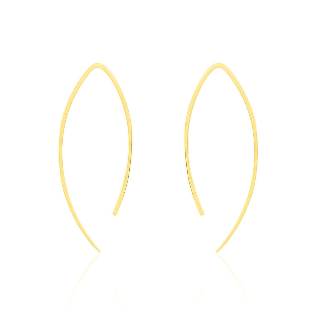 Créoles Helle Amande Or Jaune - Boucles d'oreilles créoles Femme | Histoire d’Or