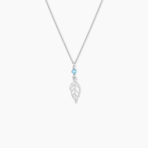 Collier Angelika Argent Blanc Pierre De Synthese - Colliers fantaisie Femme | Histoire d&rsquo;Or