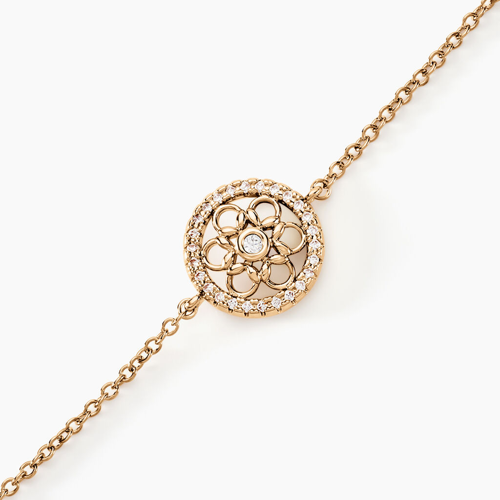 Bracelet Danya Plaqué Or Doré Oxyde De Zirconium - Bracelets Femme | Histoire d’Or