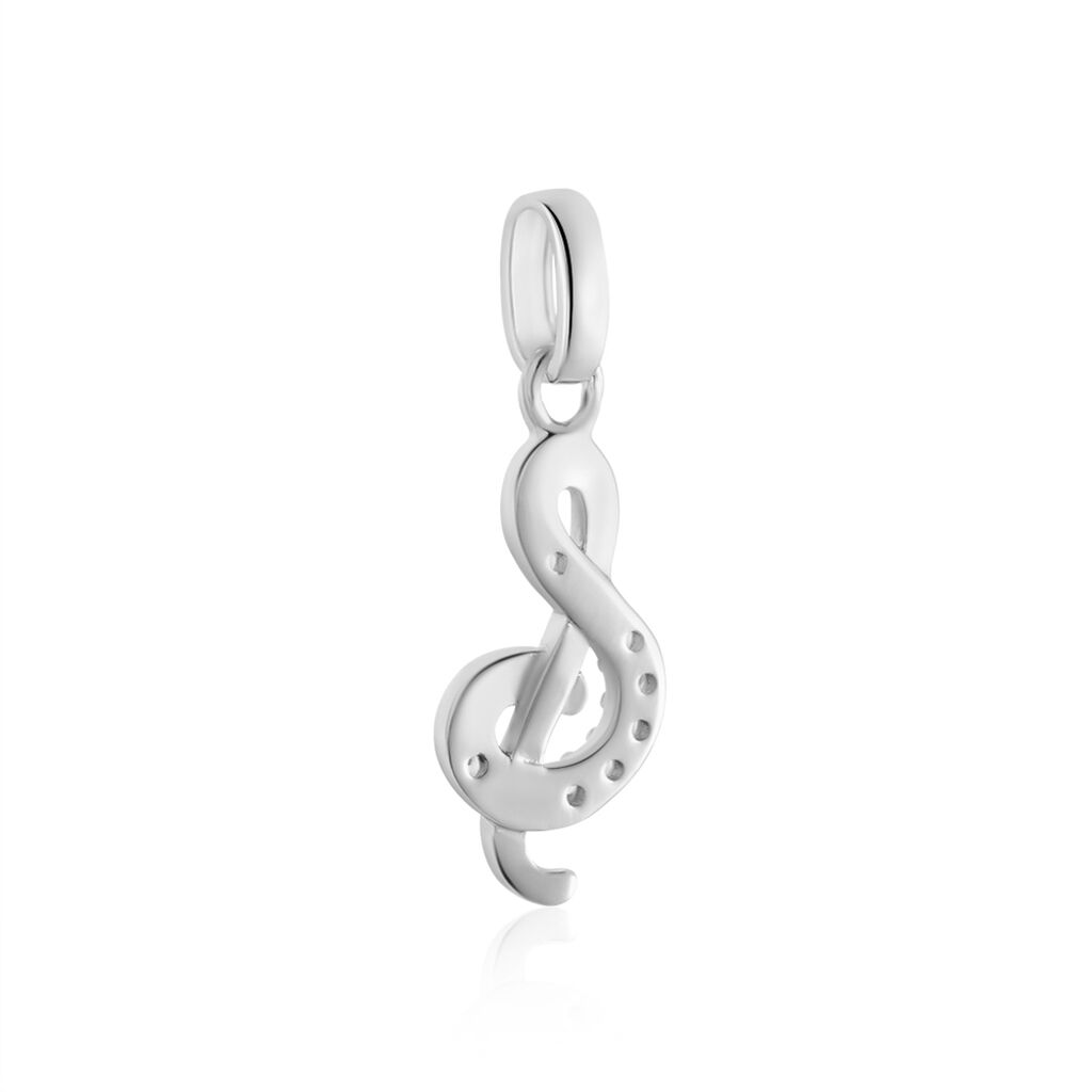 Pendentif Amelot Argent Blanc Oxyde De Zirconium - Pendentifs Femme | Histoire d’Or