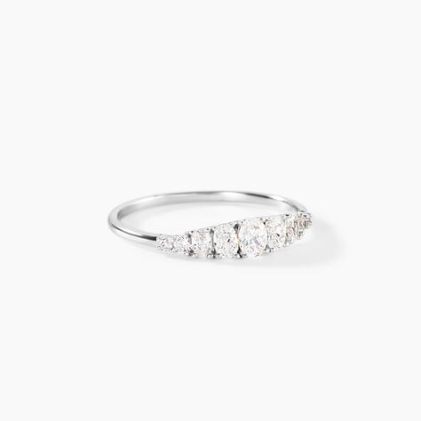 Bague Magma Argent Blanc Oxyde De Zirconium - Bagues avec pierre Femme | Histoire d&rsquo;Or