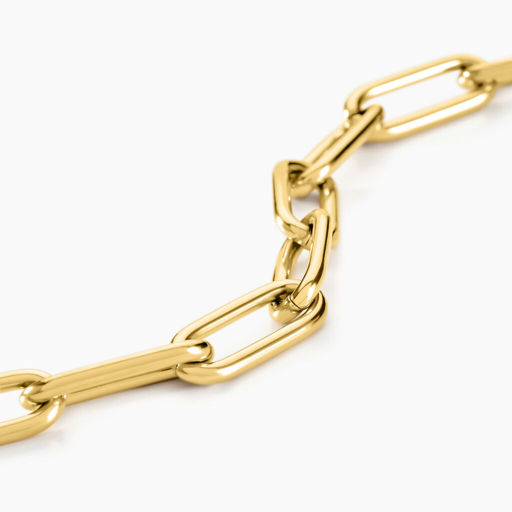Bracelet Maille Urban Line Acier Doré - Bracelets chaîne Femme | Histoire d’Or