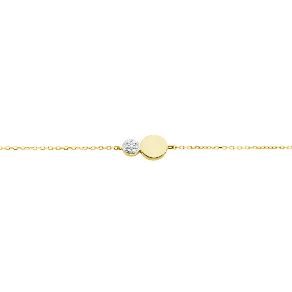 Bracelet Or Jaune Abihu Diamants - Bracelets Femme | Histoire d’Or