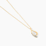 Collier Or Jaune Sagesse Oxydes De Zirconium - Colliers Femme | Histoire d&rsquo;Or