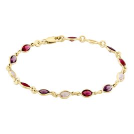 Bracelet Ilvaae Plaqué Or Jaune Pierre De Synthese - Bracelets fantaisie Femme | Histoire d’Or