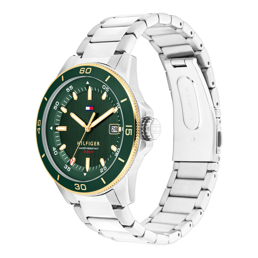 Montre Tommy Hilfiger Remy Vert - Montres Homme | Histoire d&rsquo;Or
