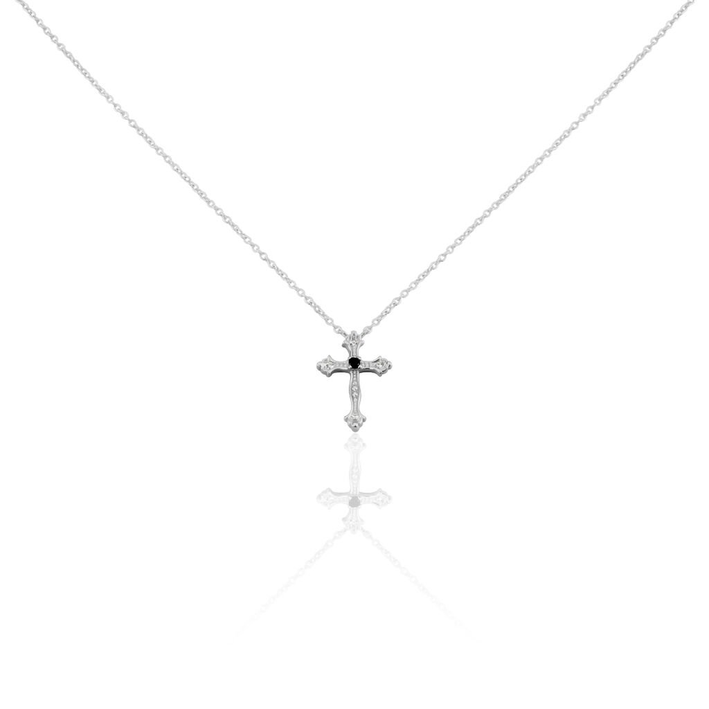 Collier Argent Florian Oxydes De Zirconium