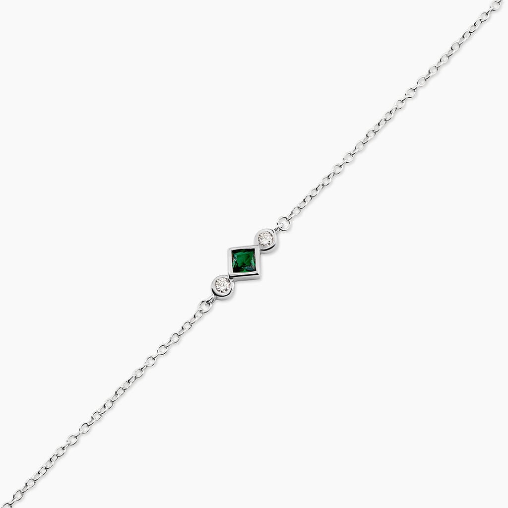 Bracelet Corelia Argent Blanc Oxyde De Zirconium - Bracelets Femme | Histoire d&rsquo;Or