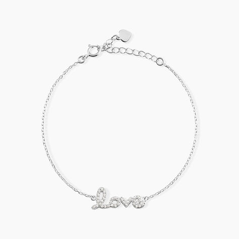 Bracelet Argent Blanc Elly Oxyde De Zirconium - Bracelets Femme | Histoire d&rsquo;Or