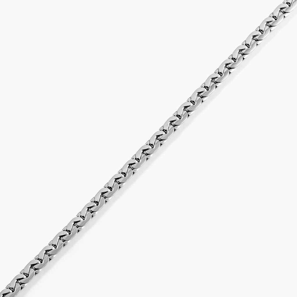 Bracelet Ivy Maille Haricot Or Blanc - Bracelets chaîne Femme | Histoire d’Or