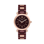 Montre Fossil Carlie 38 Bordeaux - Montres Femme | Histoire d&rsquo;Or