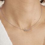 Collier Yuki Argent Blanc - Colliers fantaisie Femme | Histoire d&rsquo;Or