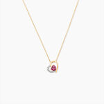 Collier Eliana Or Jaune Rhodolite Oxyde De Zirconium - Colliers Femme | Histoire d&rsquo;Or