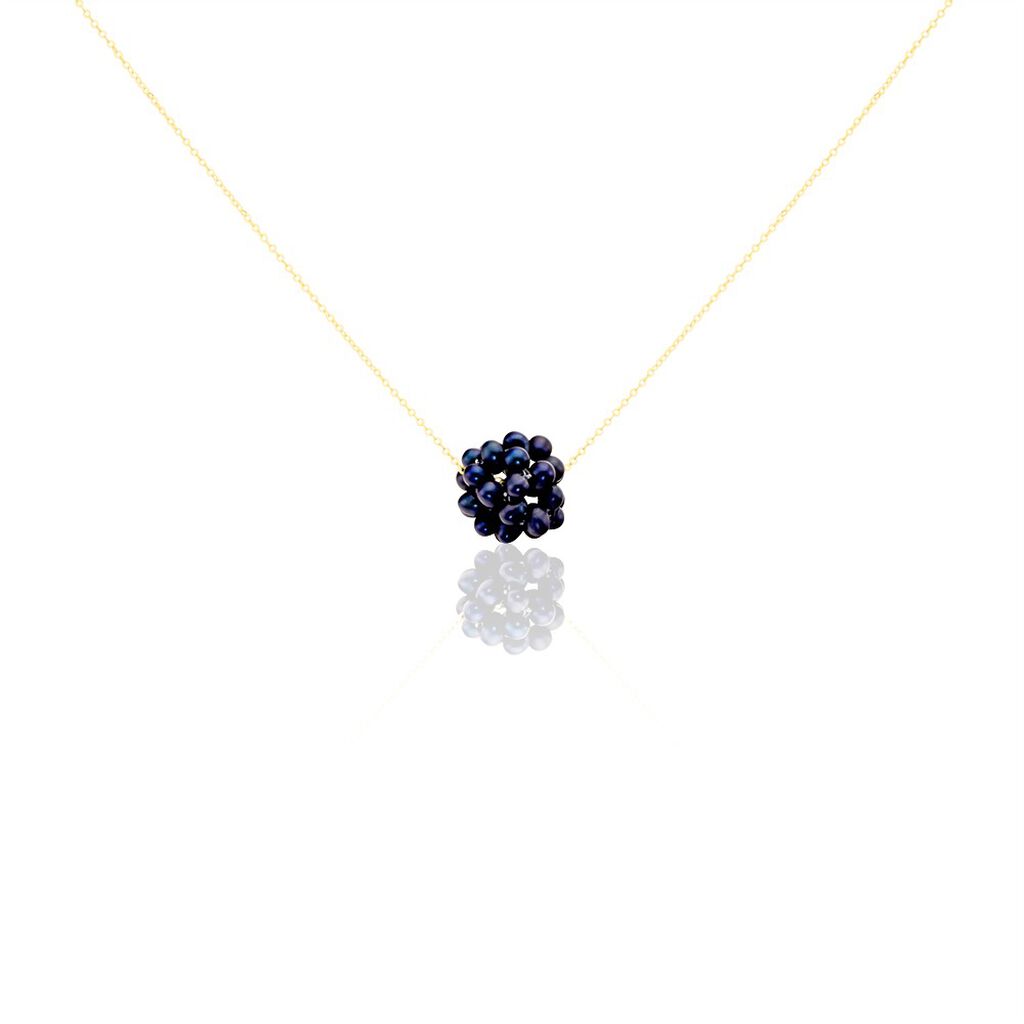 Collier Flocon Or Jaune Perles De Culture - Colliers Femme | Histoire d’Or