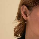 Cr&eacute;oles Royle Or Jaune Oxyde De Zirconium - Boucles d'oreilles cr&eacute;oles Femme | Histoire d&rsquo;Or