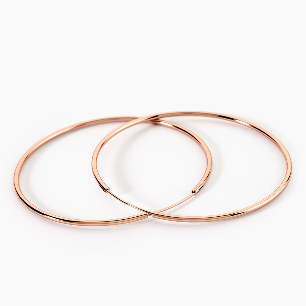 Cr&eacute;oles Argent Rose Olympia - Cr&eacute;oles fantaisie Femme | Histoire d&rsquo;Or
