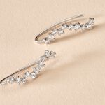 Bijoux D'oreilles Brandi Argent Rhodi&eacute; Oxyde De Zirconium - Boucles d'oreilles fantaisie Femme | Histoire d&rsquo;Or