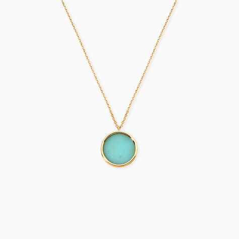 Collier Or Jaune Lucky Gems Amazonite - Colliers Femme | Histoire d&rsquo;Or