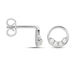 Boucles D'oreilles Puces Argent Blanc Vivence Oxydes De Zirconium - Boucles d'oreilles fantaisie Femme | Histoire d’Or
