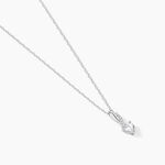 Collier Or Blanc Alethea Diamants Synth&eacute;tiques - F&ecirc;te des m&egrave;res Femme | Histoire d&rsquo;Or