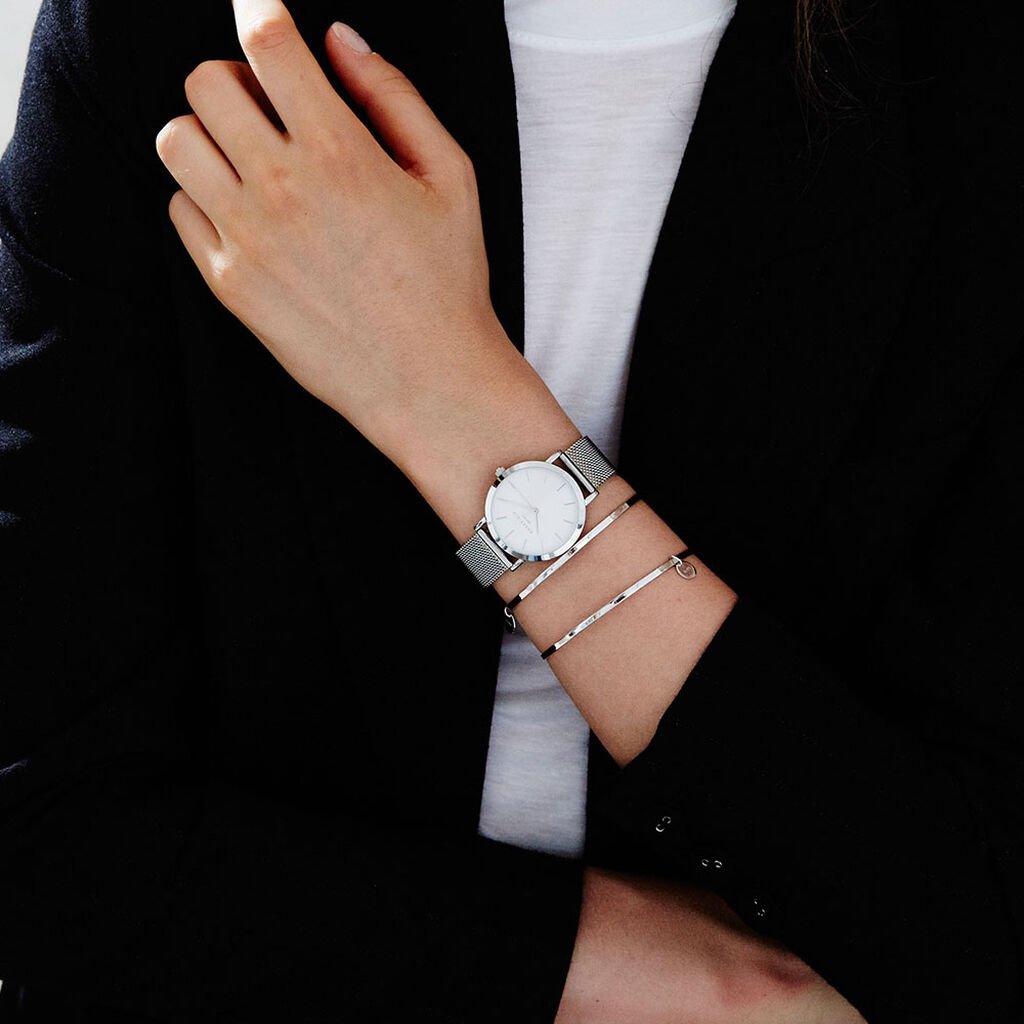 Montre Rosefield The Tribeca Blanc - Montres Femme | Histoire d’Or