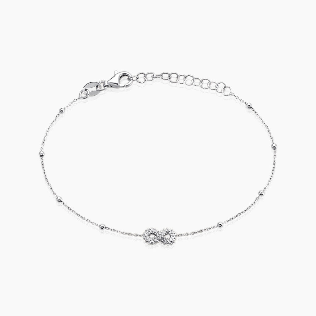 Bracelet Lizéa Argent Blanc