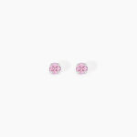Boucles D'oreilles Puces Daria Or Blanc Oxyde De Zirconium - Clous d'oreilles Femme | Histoire d&rsquo;Or