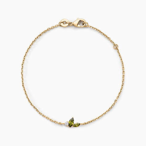 Bracelet Paulia Plaqué Or Jaune Oxyde De Zirconium - Bracelets Femme | Histoire d’Or