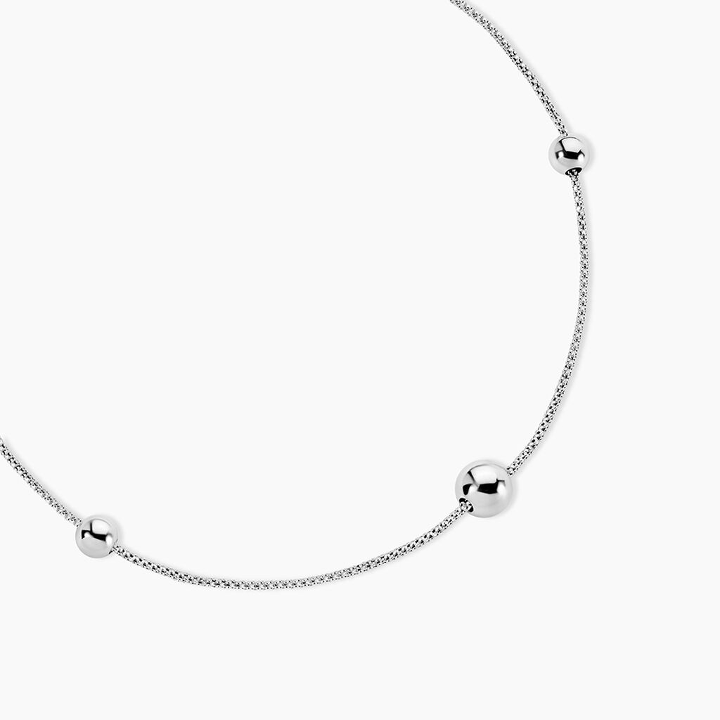 Collier Catarina Argent Blanc - Colliers fantaisie Femme | Histoire d’Or