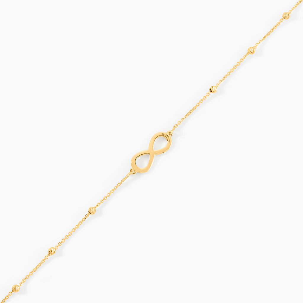 Bracelet Mimy Infini Boules Or Jaune - F&ecirc;te des m&egrave;res Femme | Histoire d&rsquo;Or
