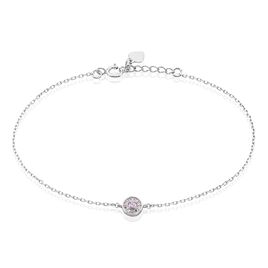 Bracelet Auxana Argent Blanc Oxyde De Zirconium - Bracelets fantaisie Femme | Histoire d’Or
