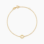 Bracelet Sunlight Argent Dor&eacute; A L'Or 750/1000 - Bijoux sans pierre Femme | Histoire d&rsquo;Or
