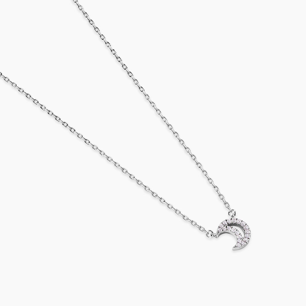 Collier Philine Argent Blanc Oxyde De Zirconium - F&ecirc;te des m&egrave;res Femme | Histoire d&rsquo;Or